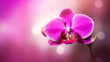 Pink orchid natural background. Illustration photo