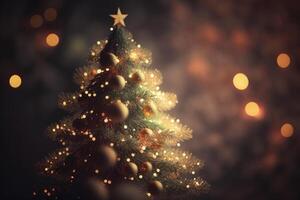 Christmas tree background. Illustration photo