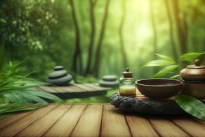 Natural spa background. Illustration photo