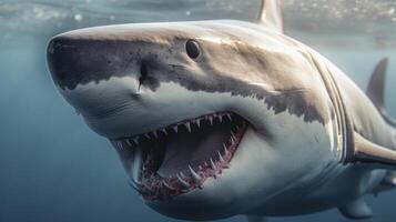 Great white shark. Illustration photo