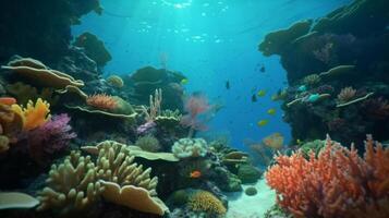 Beautiful sea reef background. Illustration photo