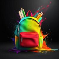 Back to school background. Illustration photo