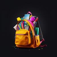 Back to school background. Illustration photo