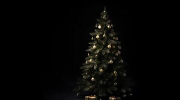 Navidad árbol antecedentes. ilustración ai generativo foto