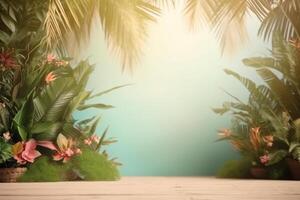 Summer tropical background. Illustration photo