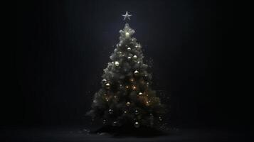 Christmas tree background. Illustration photo