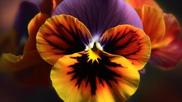 Pansy flower. Illustration photo