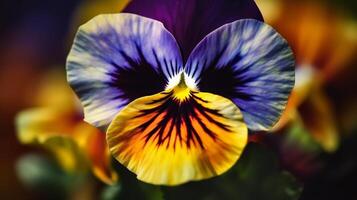 Pansy flower. Illustration photo