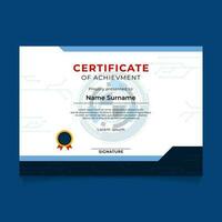 Circle Tech Theme Certificate Template Design vector