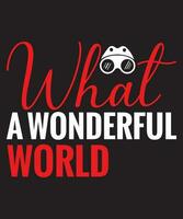 What A Wonderful World vector