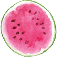 Watermelon Piece With Bite Clip art Element Transparent Background png