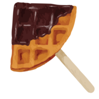 waffle panqueca grampo arte elemento transparente fundo png