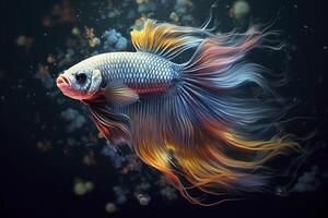 Beauty fantasy fighting fish art , photo