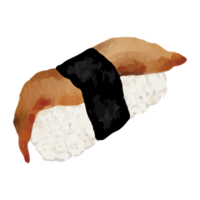 sushi japansk mat klämma konst element transparent bakgrund png