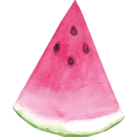 Watermelon Piece With Bite Clip art Element Transparent Background png