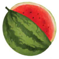 vattenmelon röd frukt klämma konst element transparent bakgrund png