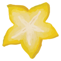 estrella Fruta amarillo frutas acortar Arte elemento transparente antecedentes png