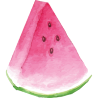 Wassermelone Stück mit beißen Clip Kunst Element transparent Hintergrund png