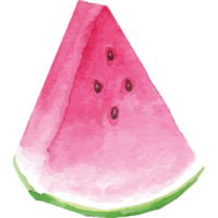 Watermelon Piece With Bite Clip art Element Transparent Background png