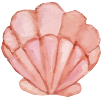 Shell Under The Sea Clip art Element Transparent Background png