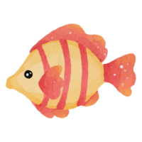 mar peixe debaixo a mar grampo arte elemento transparente fundo png