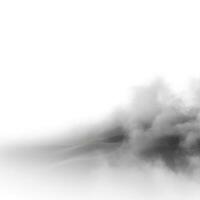 Fog isolated on white background, generate ai photo
