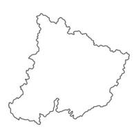 Pomoravlje district map, administrative district of Serbia. Vector illustration.