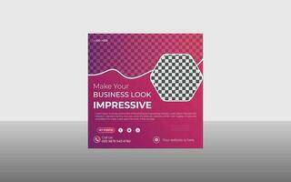 business social media post design vector