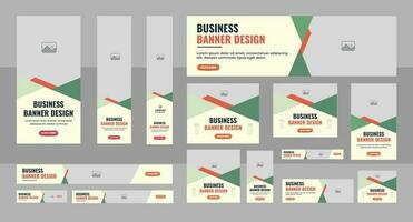 Web Banner Layout Set, Business banner web template bundle design, Social Media Cover ads banner, flyer, invitation card vector