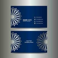 Creative business card template vector