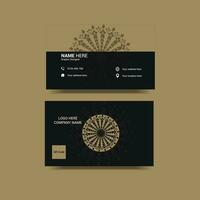 Creative business card template design vector