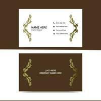 Creative business card template design vector