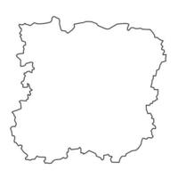 Siauliai county map, administrative division of Lithuania. Vector illustration.