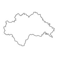 Sisak Moslavina  map, subdivisions of Croatia. Vector illustration.