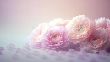 Soft dreamy sweet flower for love romance background, photo