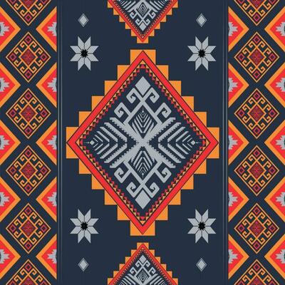 Geometric Ethnic Patterns. American, African,Western, Aztec, motif Navajo, and bohemian pattern styles. designed for background,wallpaper,print, carpet,wrapping,tile,salong, batik.vector illustration