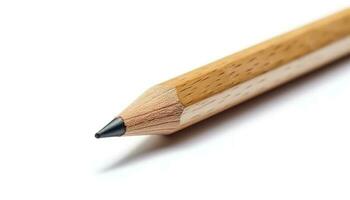 Pencil isolated on white background, generate ai photo