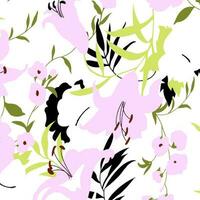 Abstract Floral colour vector pattern design suitable for fashion and fabric needs