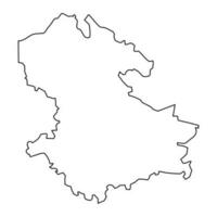 Valmiera district map, administrative division of Latvia. Vector illustration.