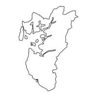 Rogaland county map, administrative region of Norway. Vector illustration.