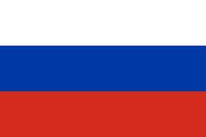 Russia flag, official colors and proportion. Vector illustration.