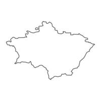 Gulbene Municipality map, administrative division of Latvia. Vector illustration.