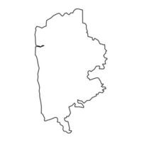 Limbazi district map, administrative division of Latvia. Vector illustration.