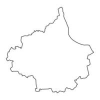 Tukums district map, administrative division of Latvia. Vector illustration.