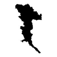 Herzegovina Neretva canton map, administrative district of Federation of Bosnia and Herzegovina. Vector illustration.