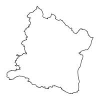 varna provincia mapa, provincia de Bulgaria. vector ilustración.