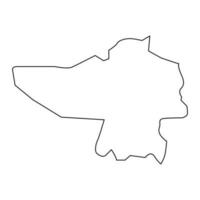 Varakjani Municipality map, administrative division of Latvia. Vector illustration.