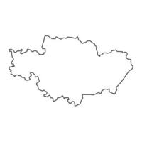 madona distrito mapa, administrativo división de letonia vector ilustración.