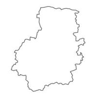 Telaiai county map, administrative division of Lithuania. Vector illustration.