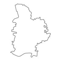 Jelgava district map, administrative division of Latvia. Vector illustration.